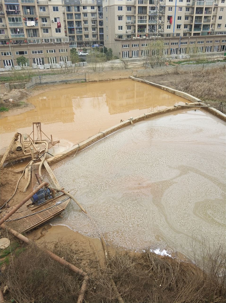 红山沉淀池淤泥清理-厂区废水池淤泥清淤