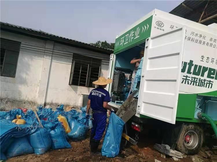 红山工业污泥压干处理